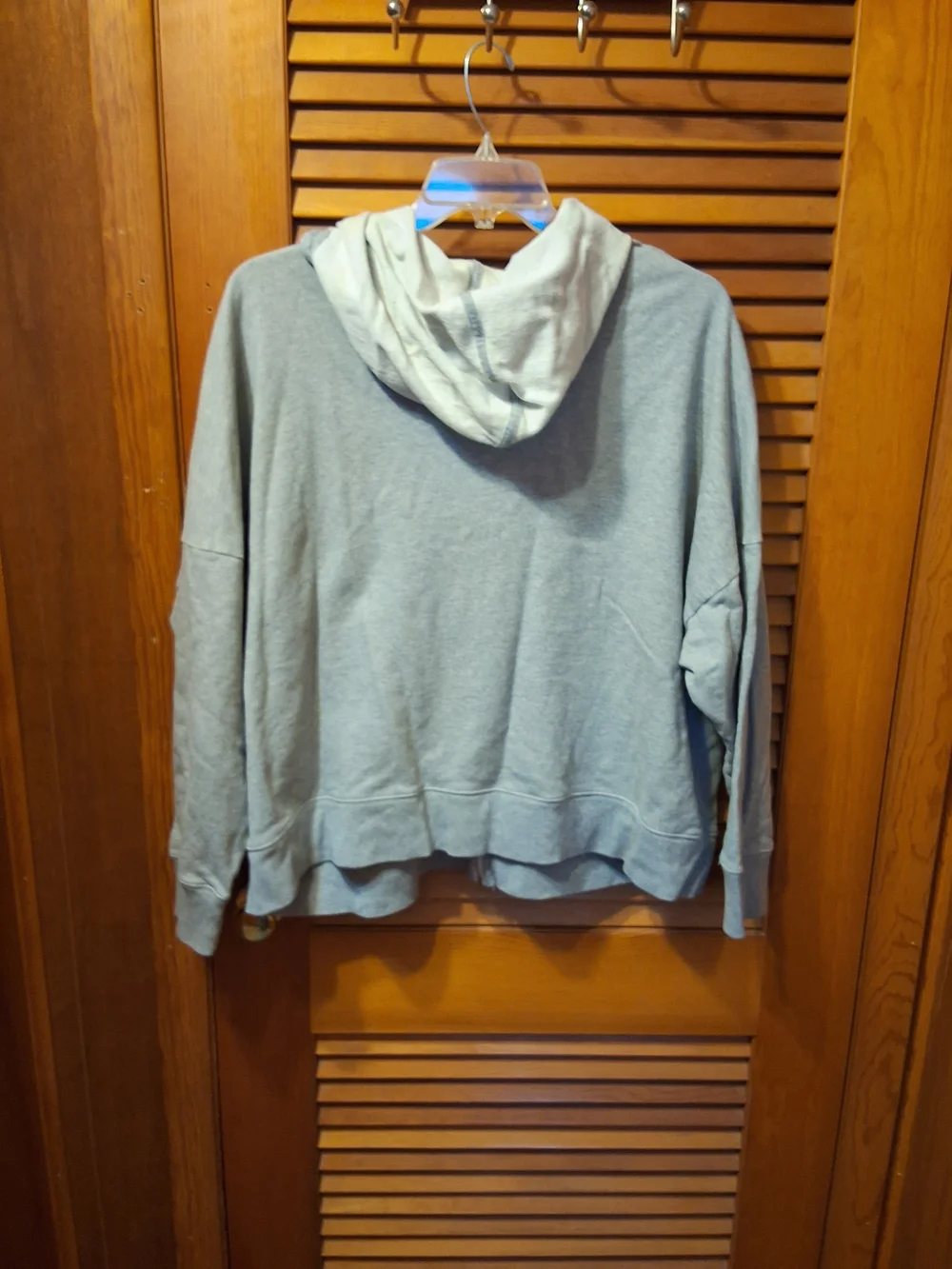 Adidas Men’s Light Gray Full-Zip Hoodie Sweater